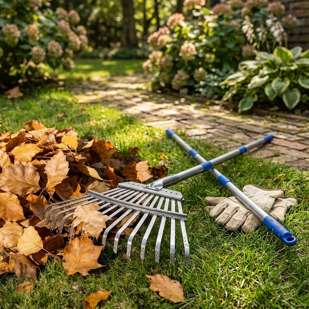 Rastrillo Ajustable Compacto para Jardín (6 Ft)