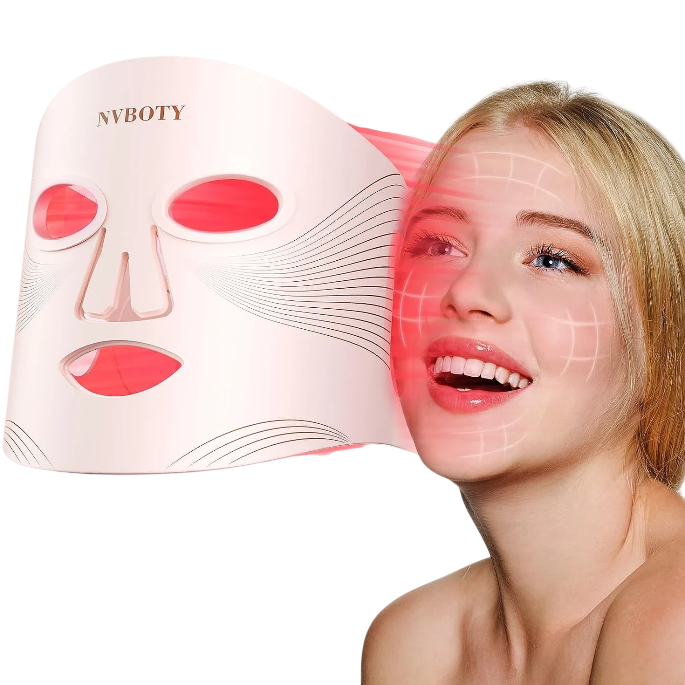 Mascarilla de Terapia de Luz Roja Portátil 4 en 1