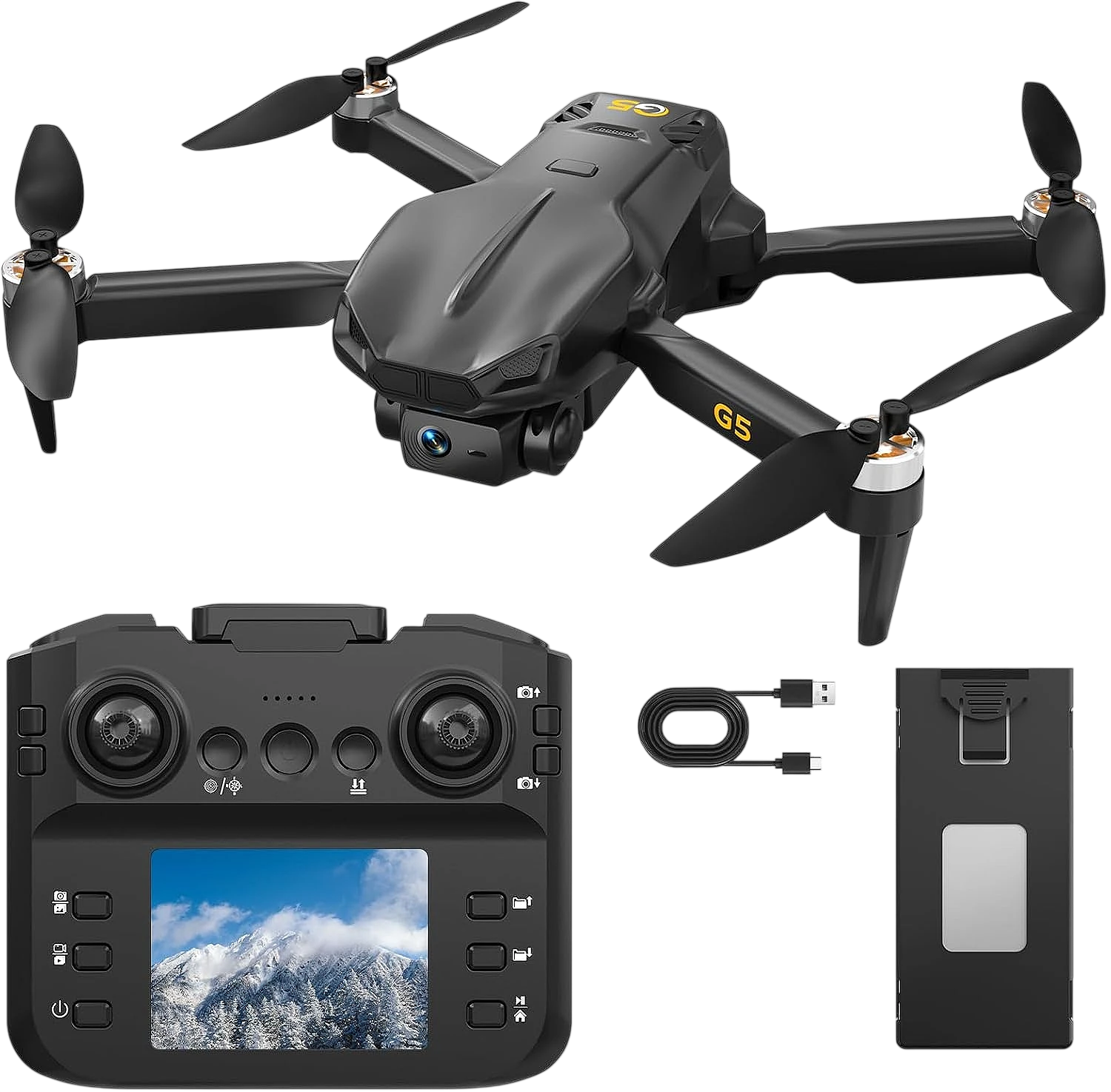 Drone plegable con cámara HD 1080p y pantalla de 2,8 pulgadas