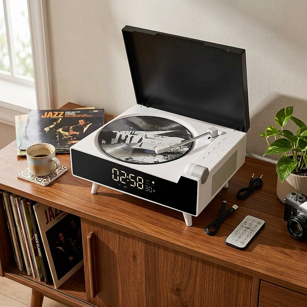 Reproductor portátil de CD 9 en 1 con altavoces estéreo, Bluetooth y radio FM — foto 3