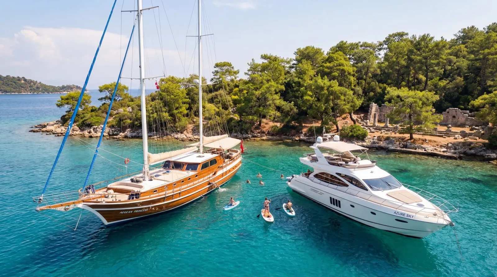 Motoryacht-Charter vs. Gulet: Was ist die ideale Wahl für Ihre Mittelmeer-Auszeit?