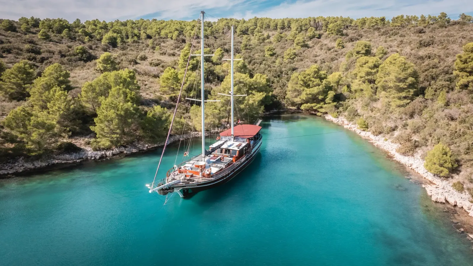 Croatia Gulet interior cabin view
