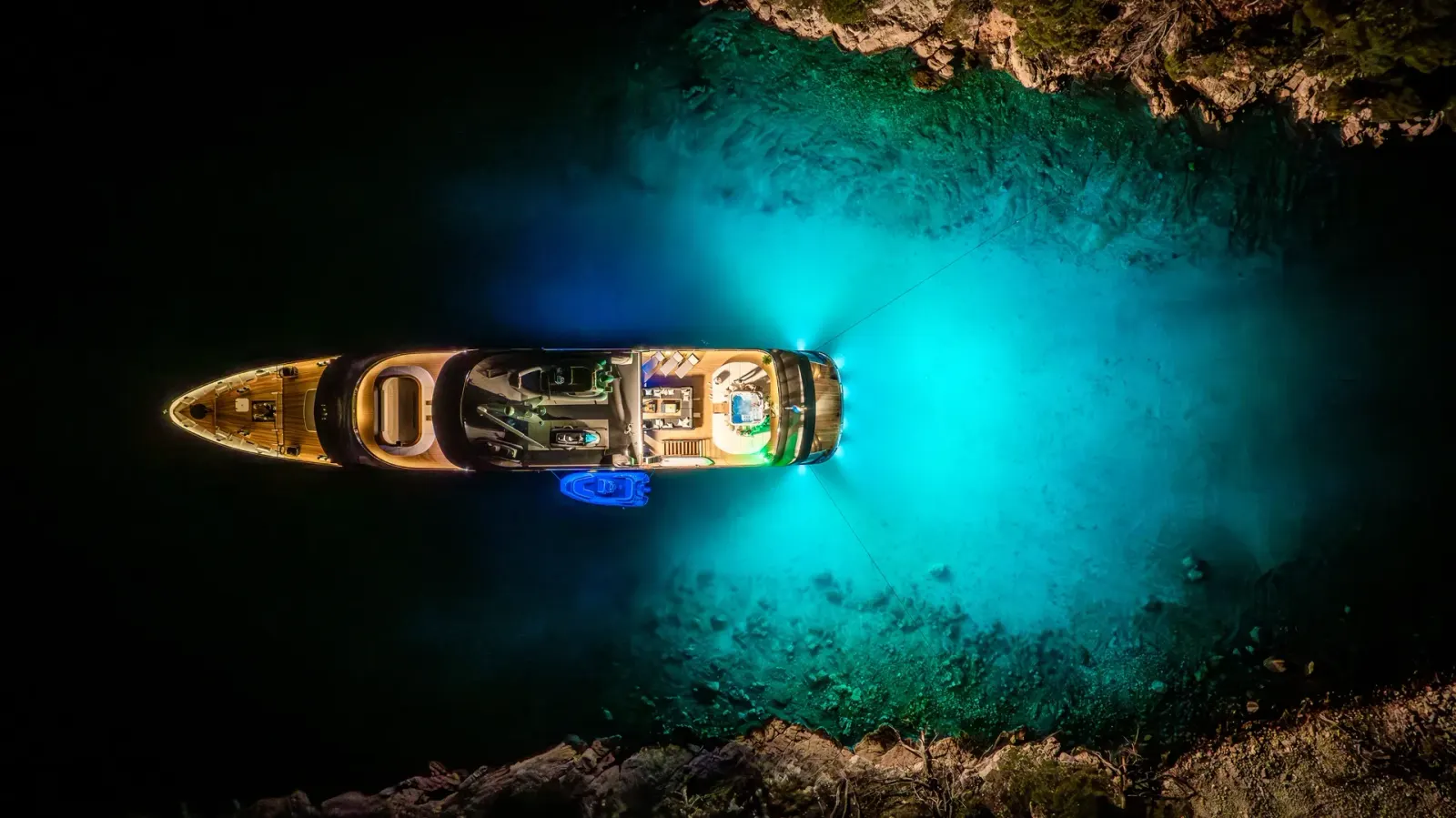 Freedom Motor Yacht interior cabin view