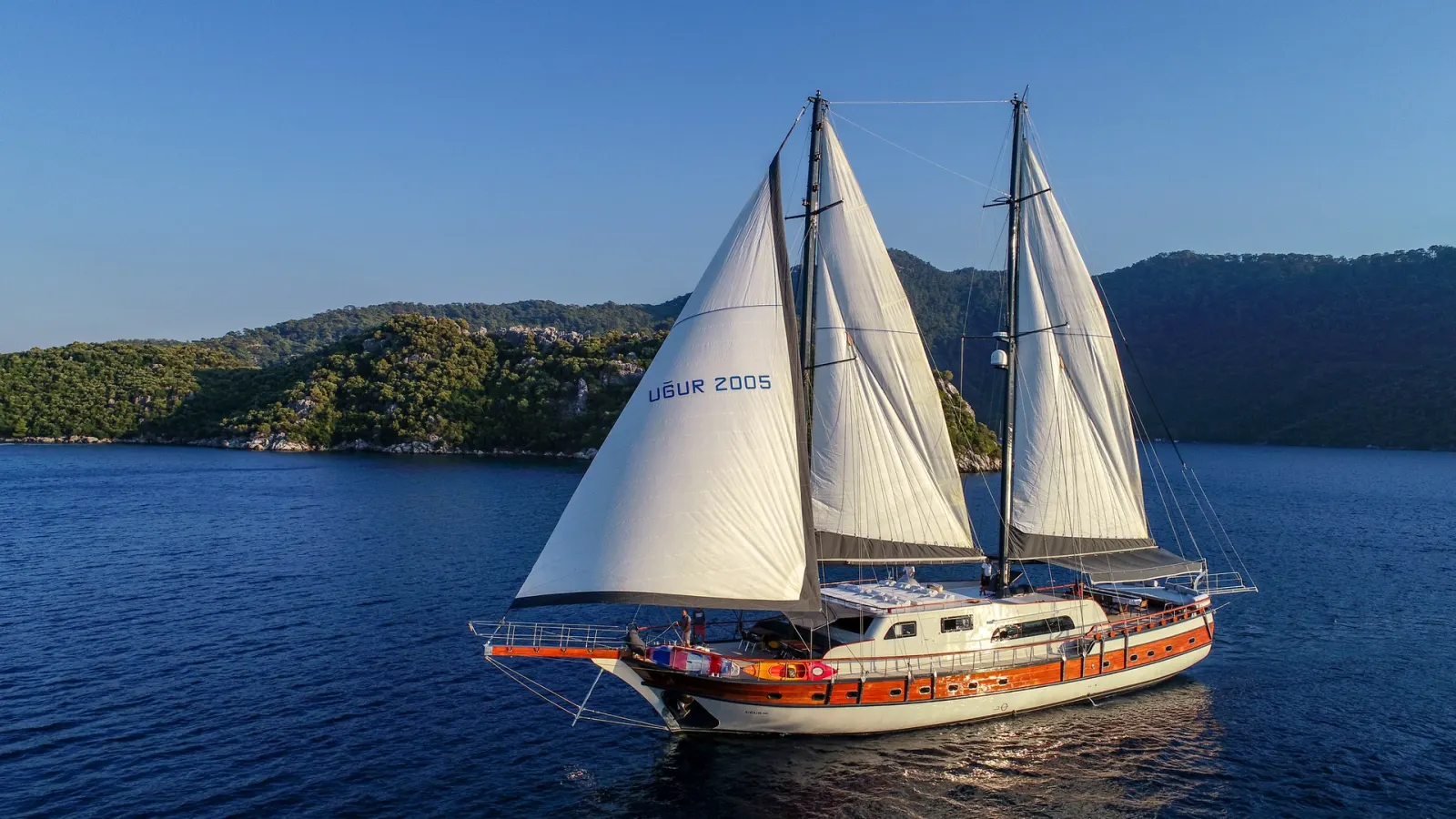Ugur sailing in Marmaris
