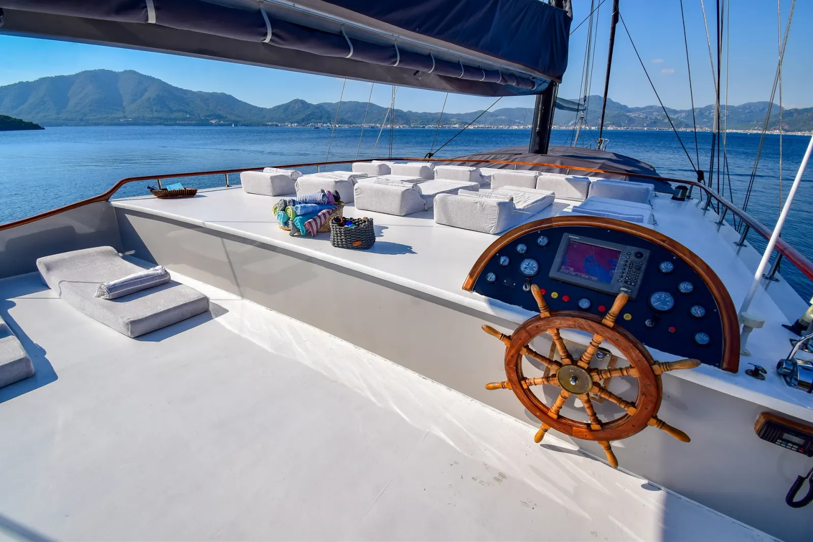 Ugur sailing in Marmaris