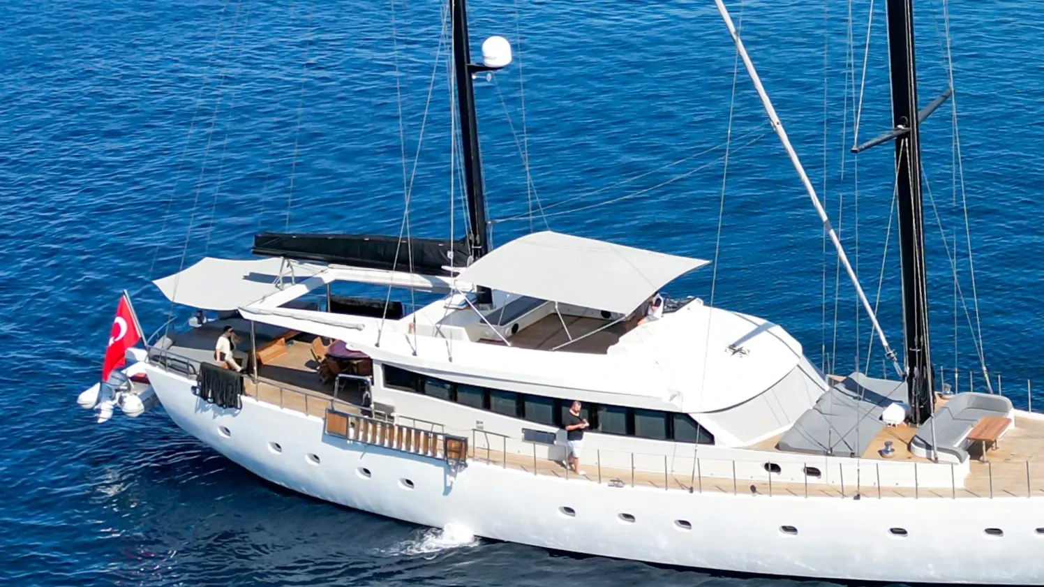 Süreyya sailing in Bodrum