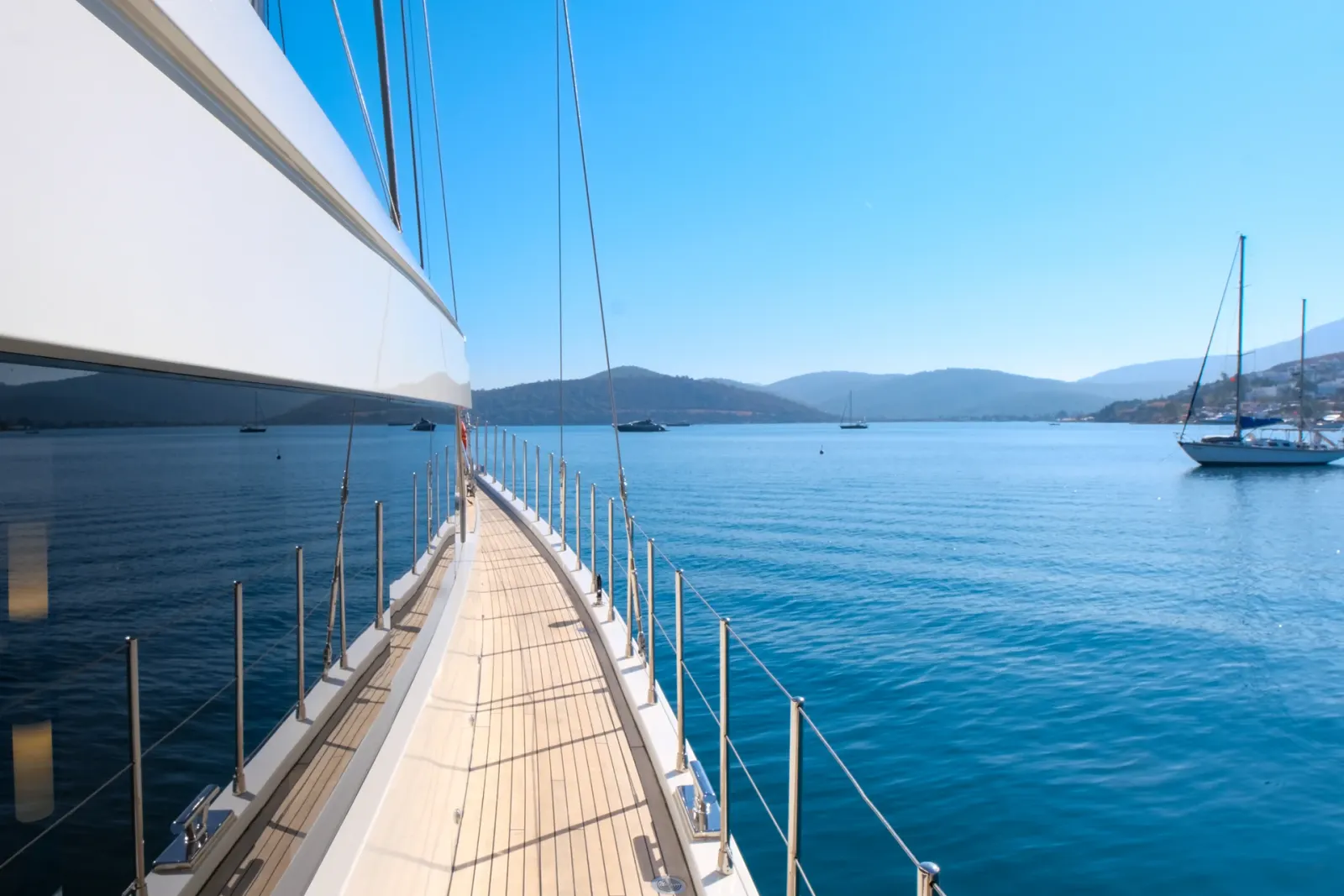 Süreyya sailing in Bodrum