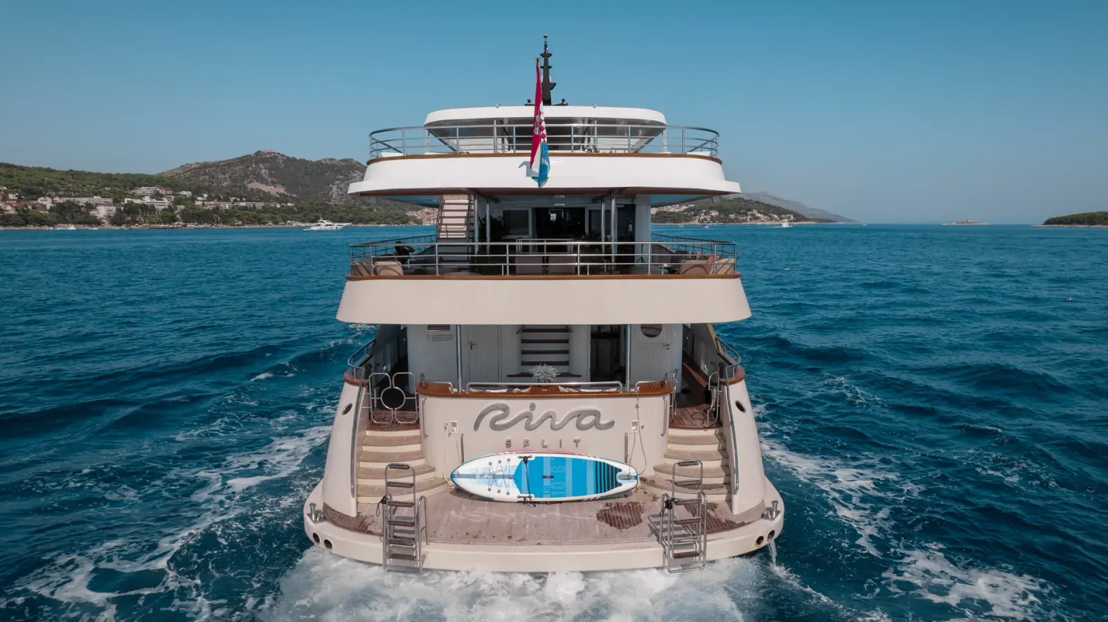 Riva Motor Yacht interior cabin view