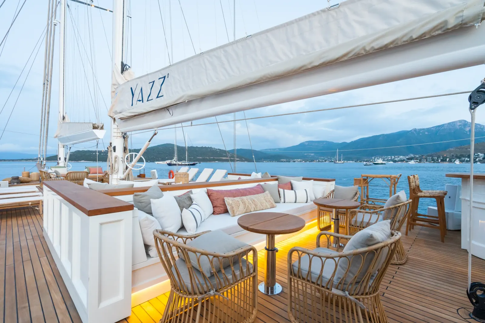 Yazz sailing in Bodrum