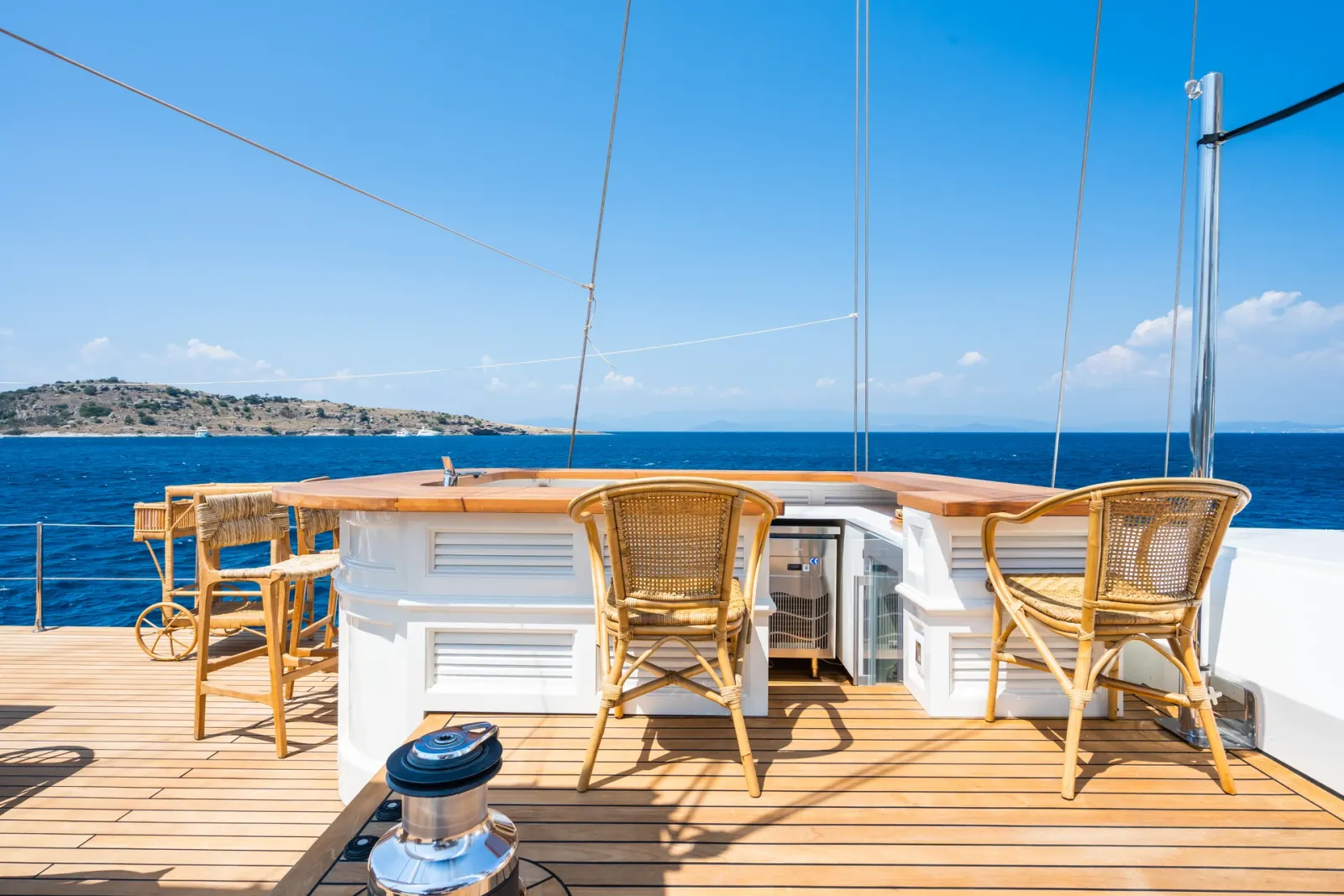 Yazz sailing in Bodrum