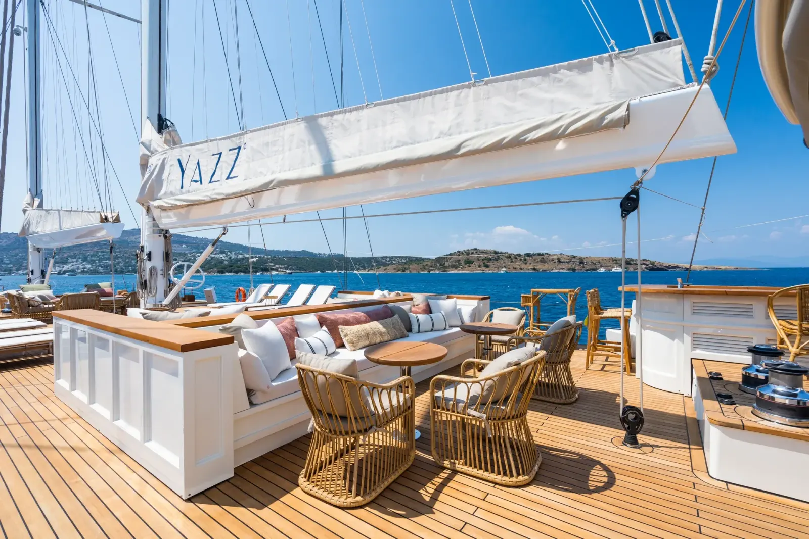 Yazz sailing in Bodrum