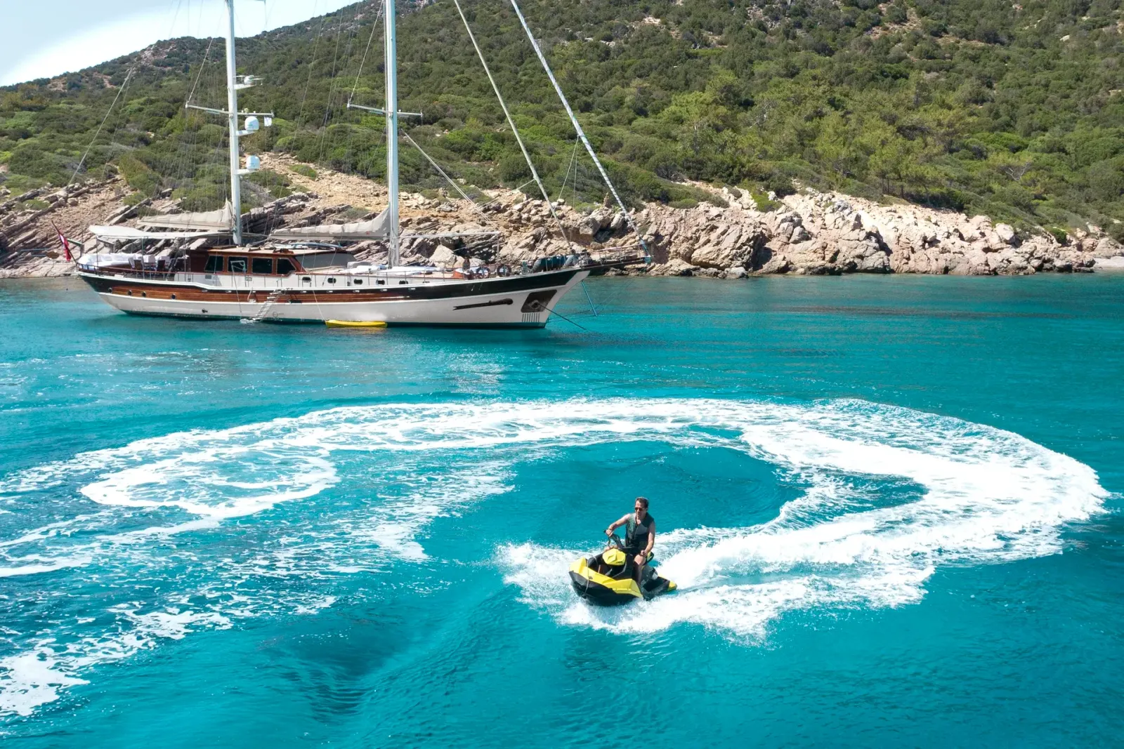 Estrella De Mar sailing in Bodrum