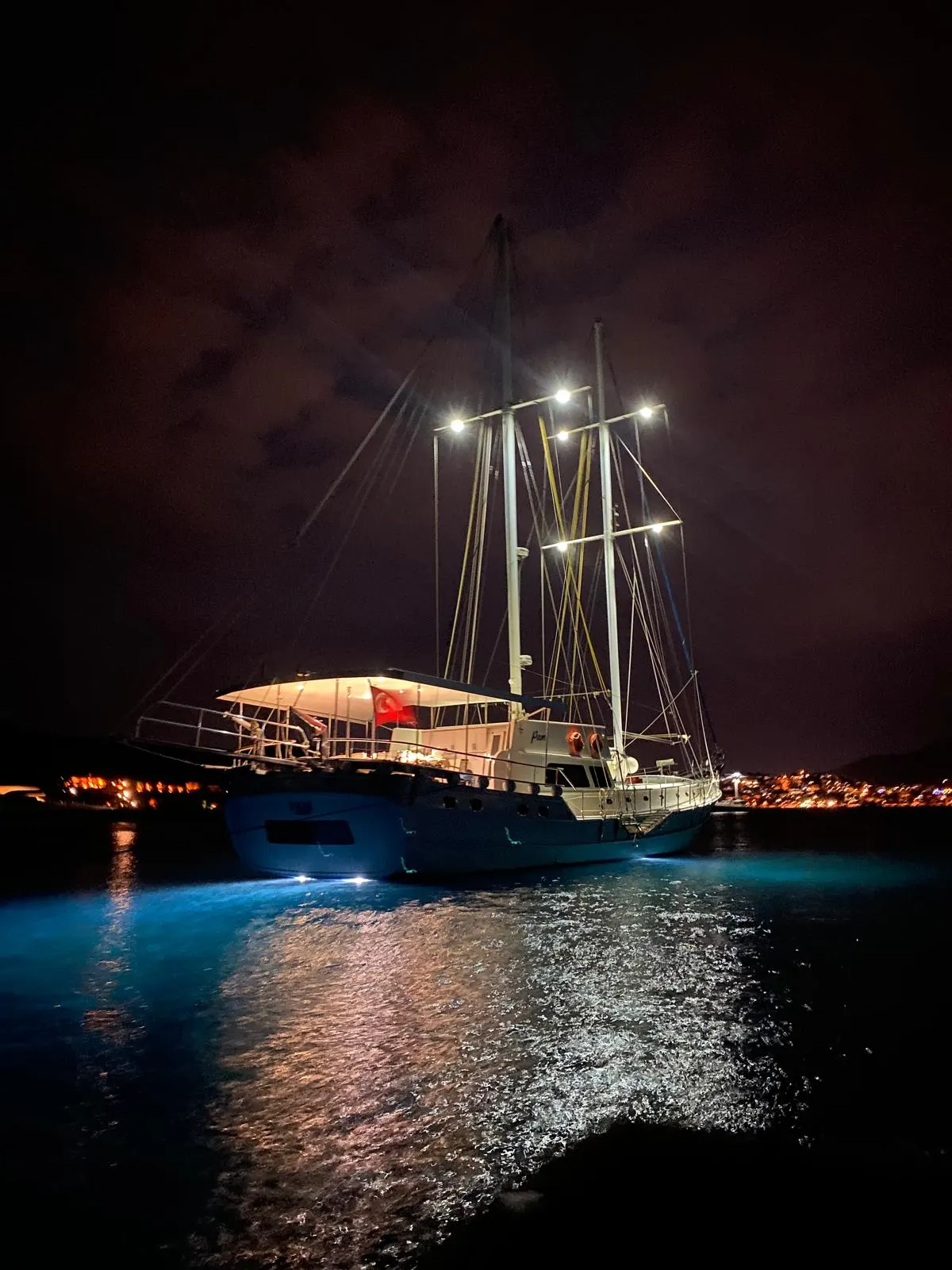 Pam sailing in Bodrum