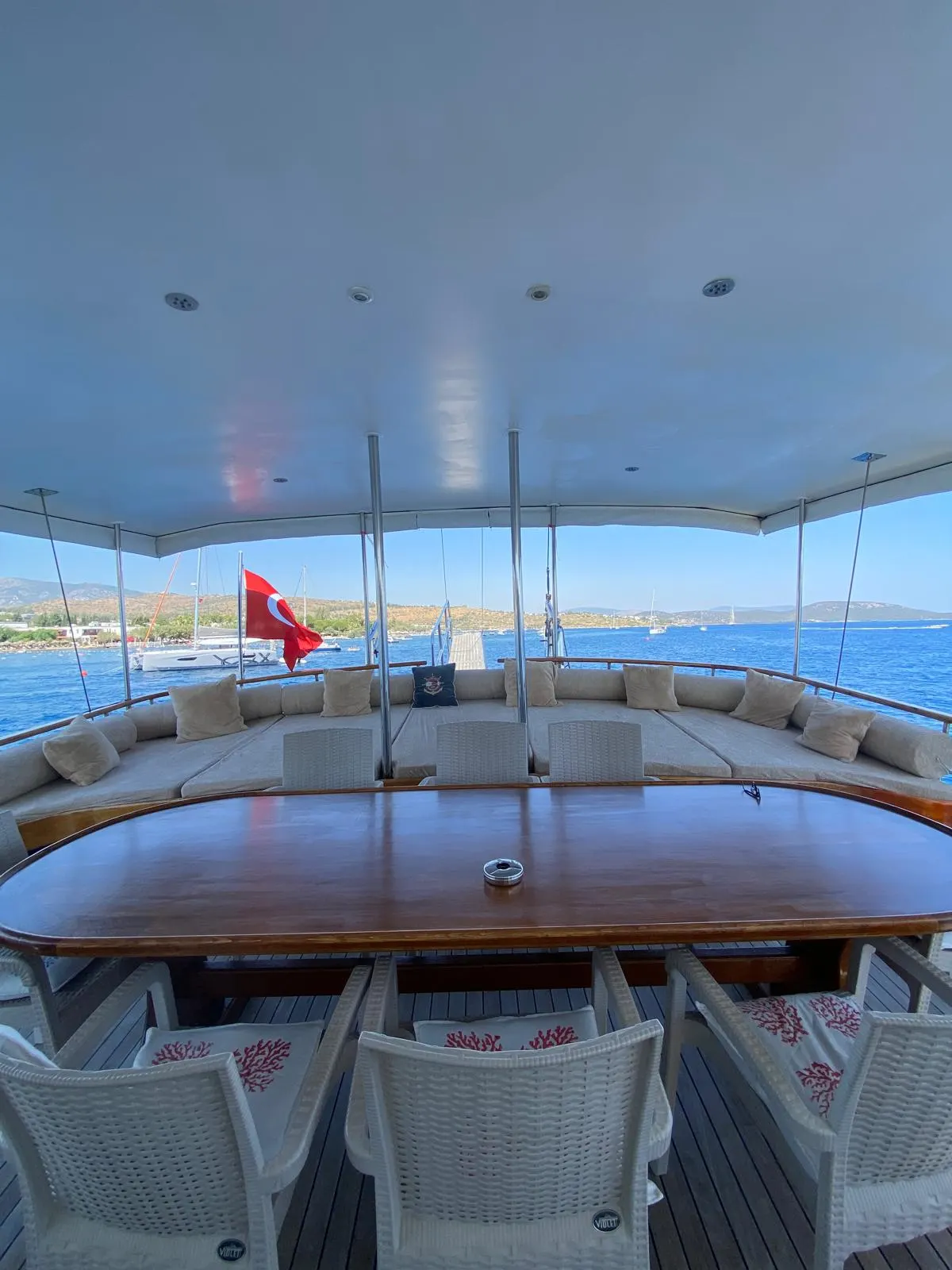 Pam sailing in Bodrum