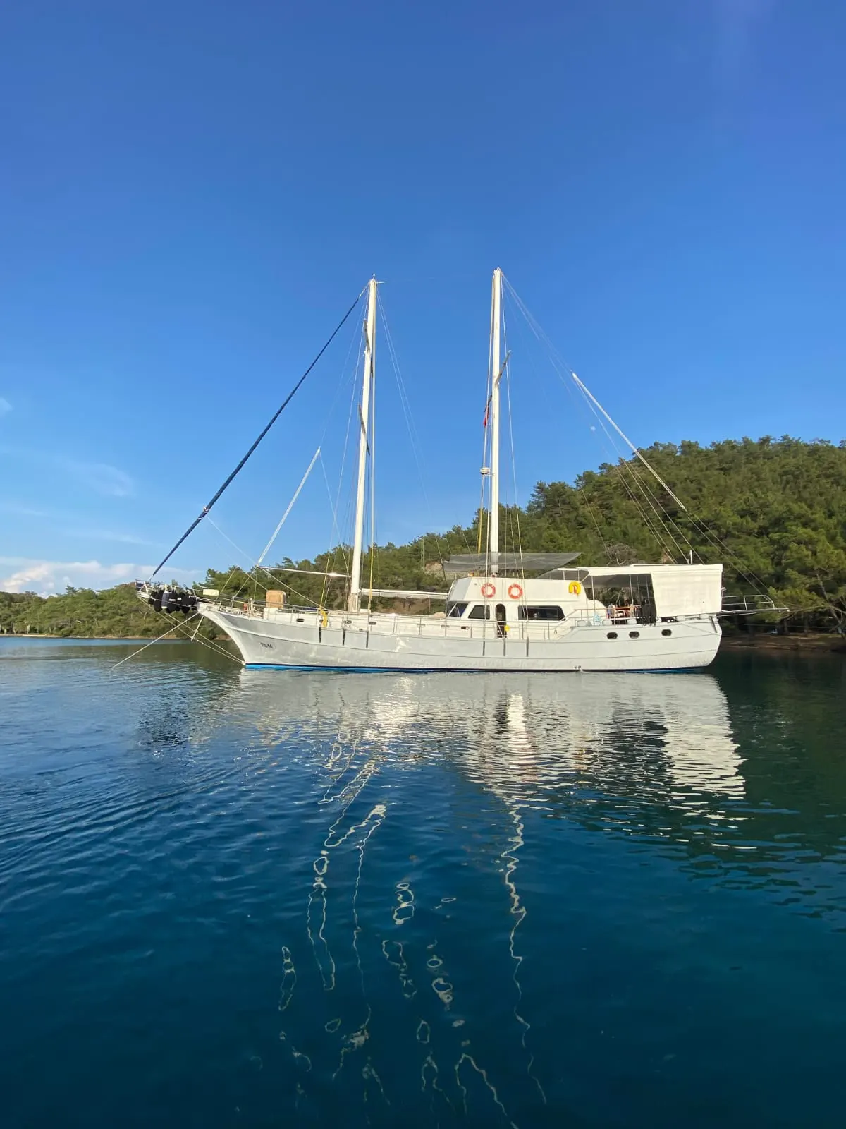 Pam sailing in Bodrum