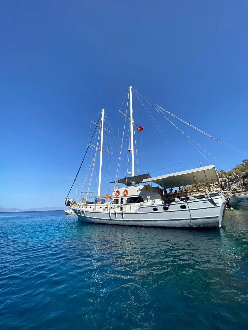 Pam sailing in Bodrum