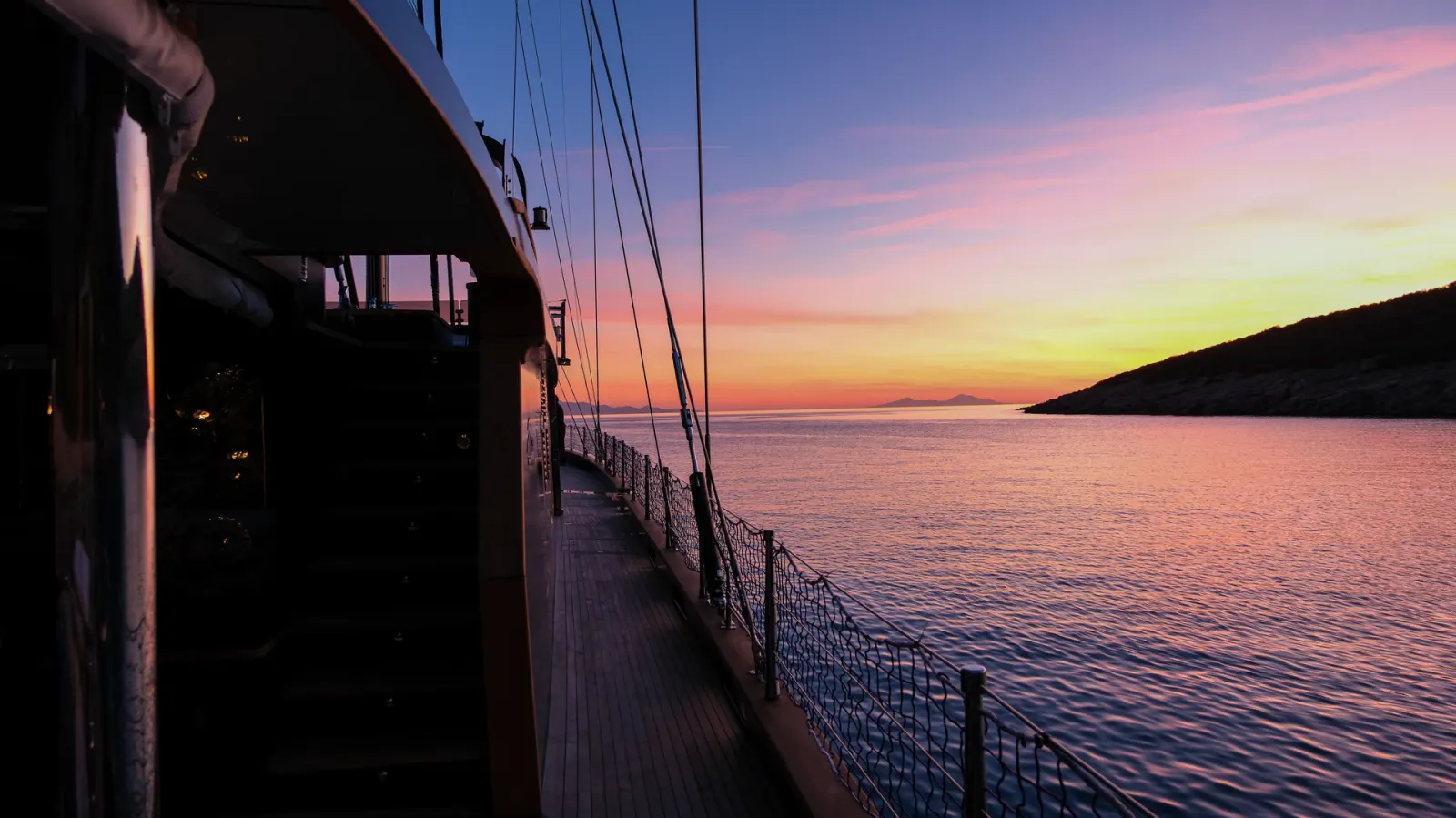 Oguz Khan sailing in Bodrum