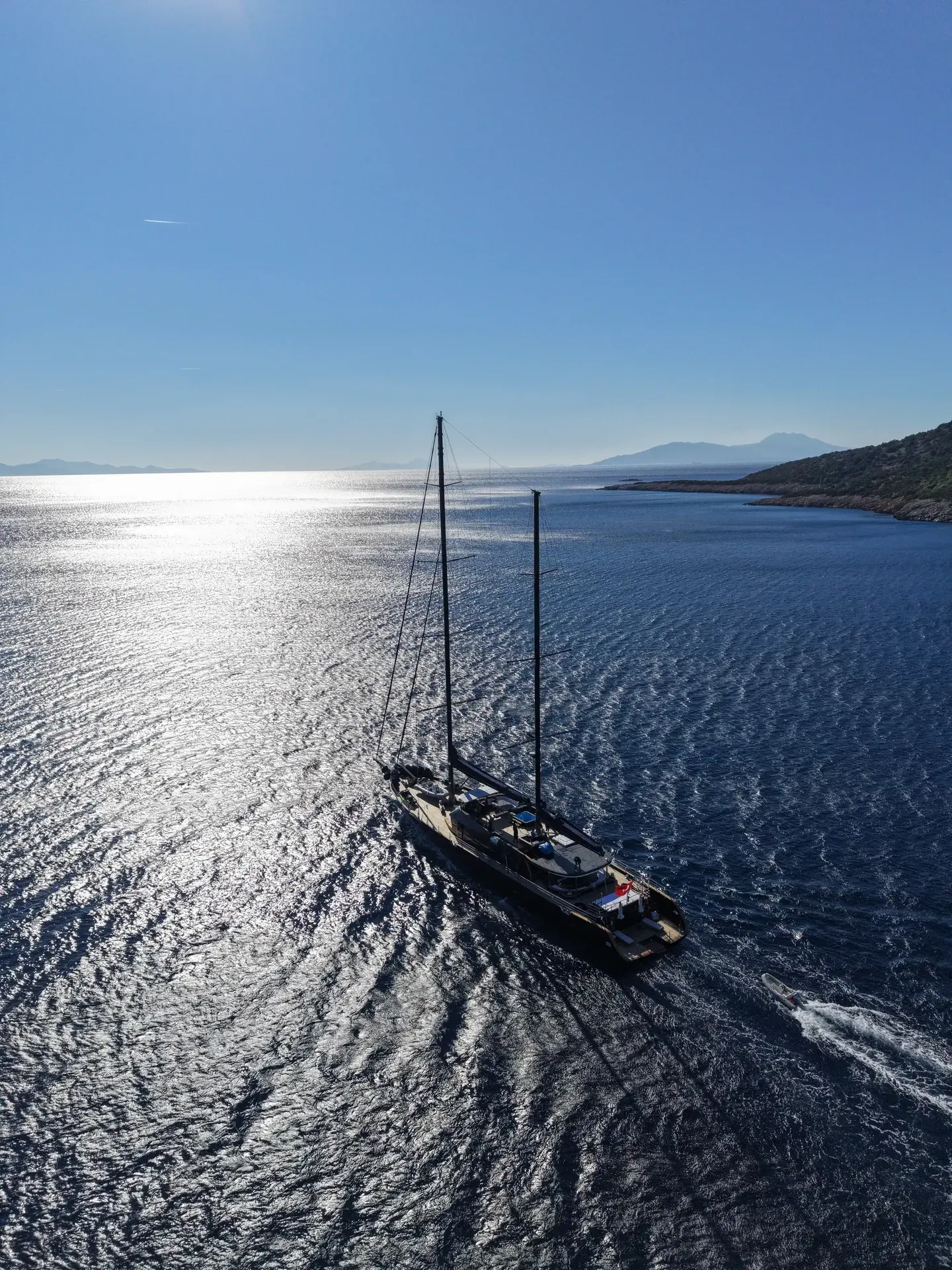 Oguz Khan sailing in Bodrum