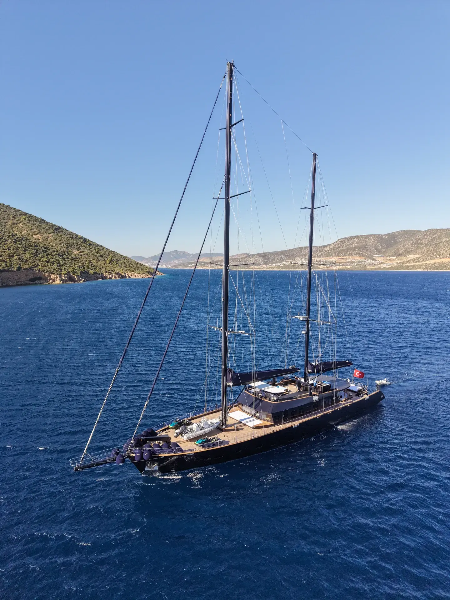 Oguz Khan sailing in Bodrum
