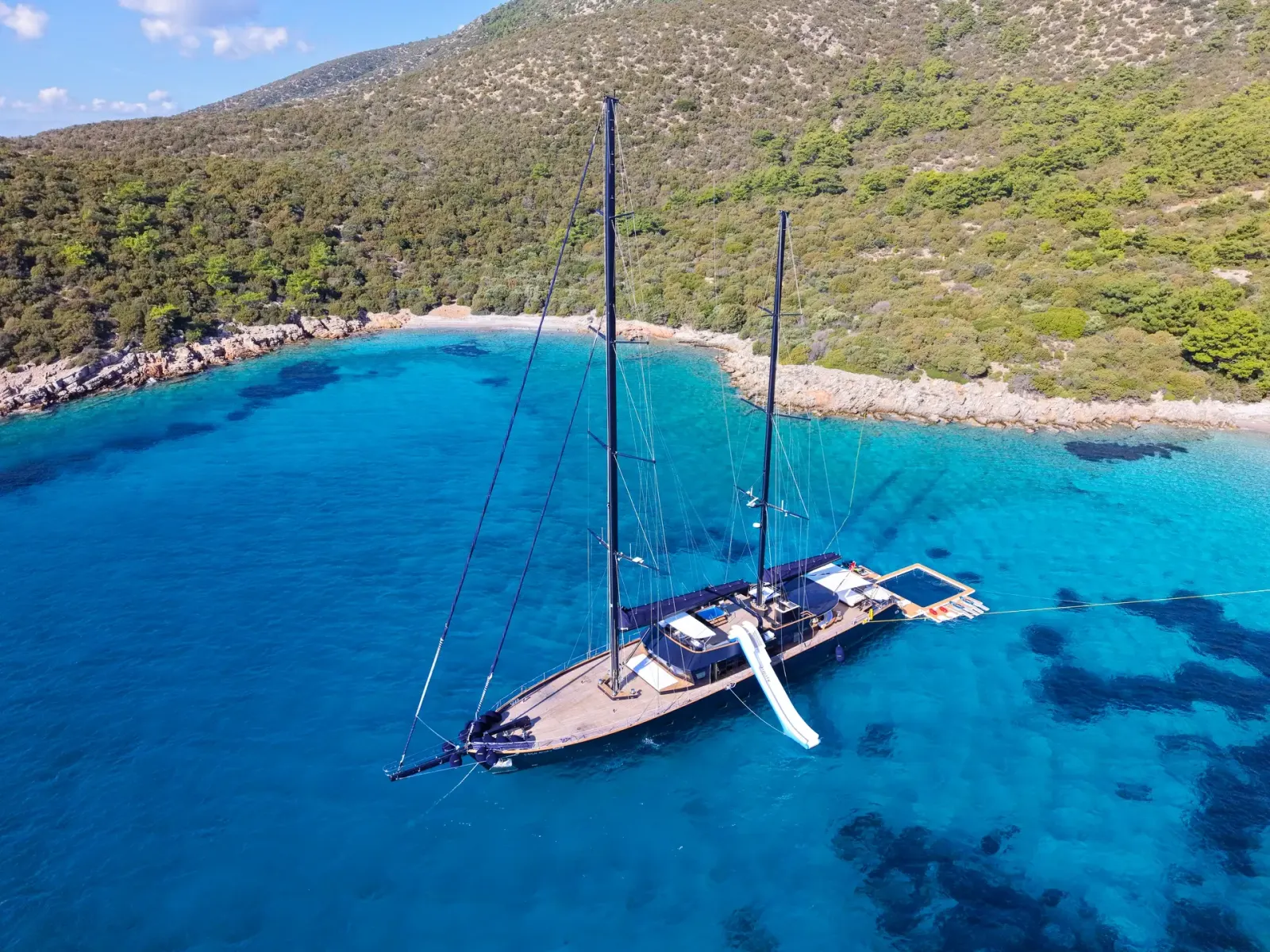 Oguz Khan sailing in Bodrum