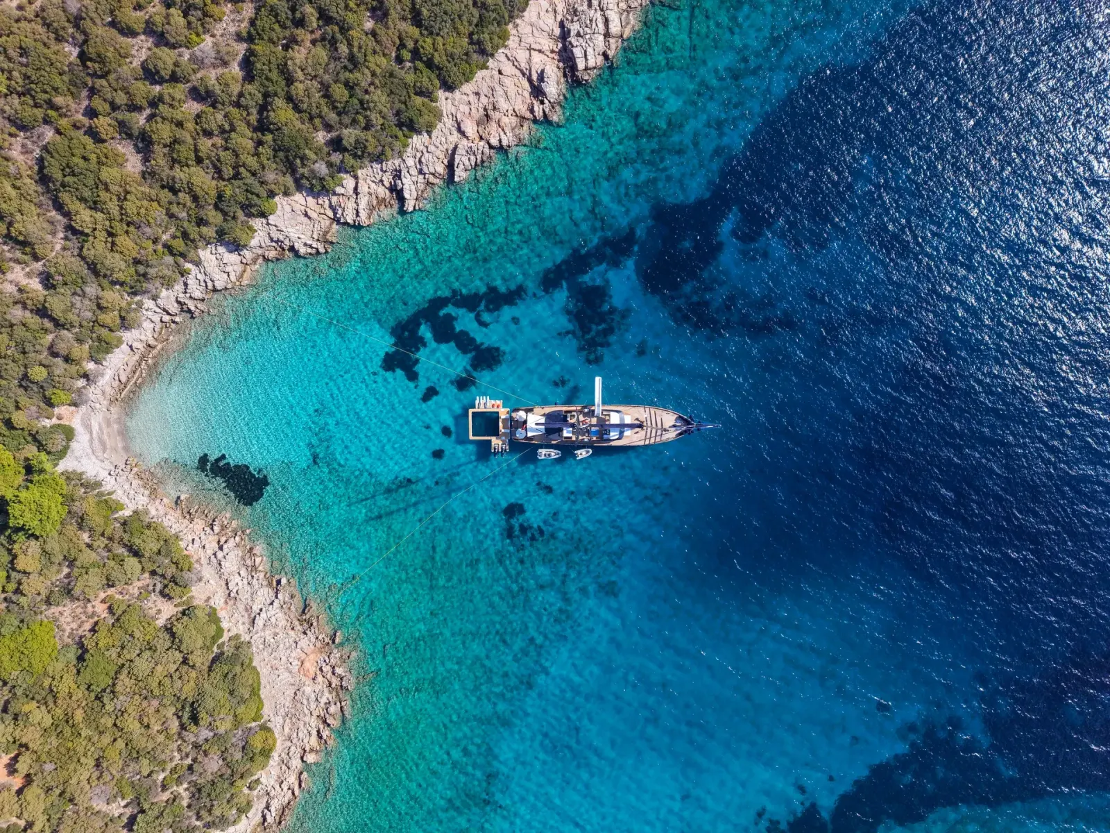 Oguz Khan sailing in Bodrum