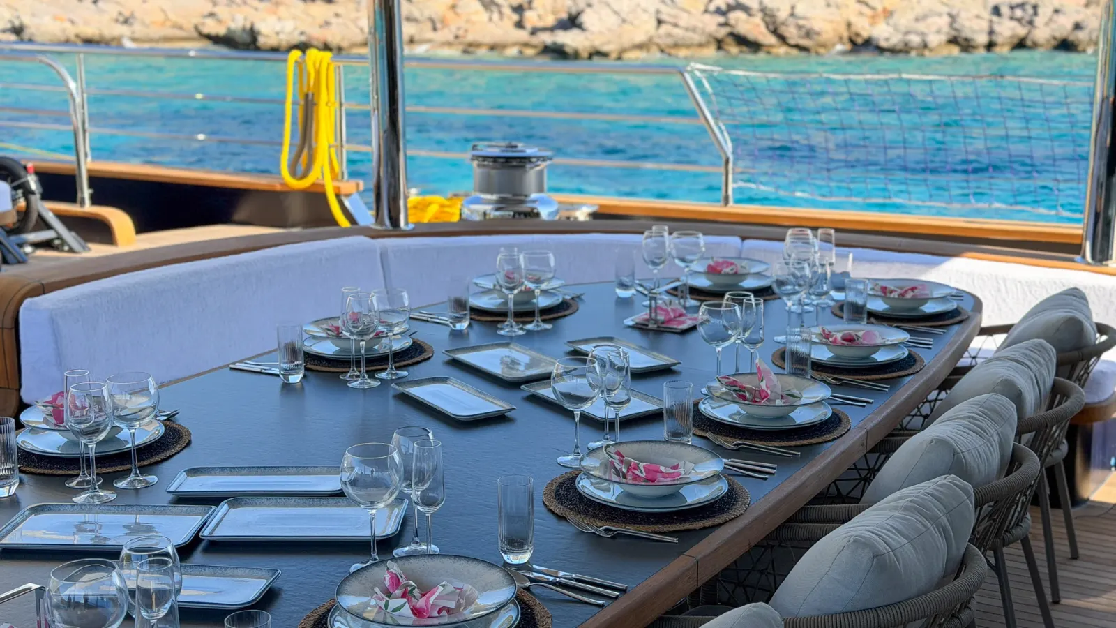 Oguz Khan sailing in Bodrum