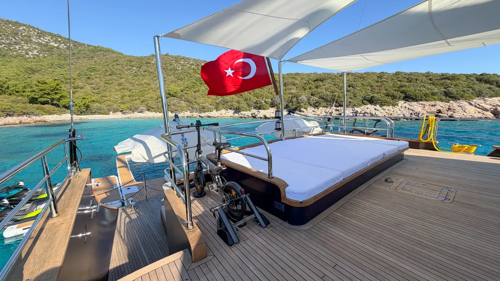 Oguz Khan sailing in Bodrum