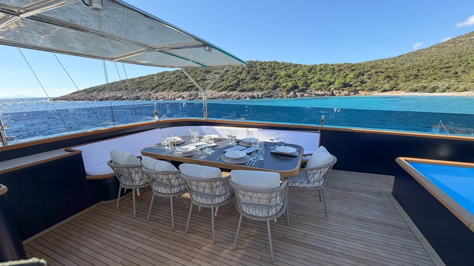 Oguz Khan sailing in Bodrum