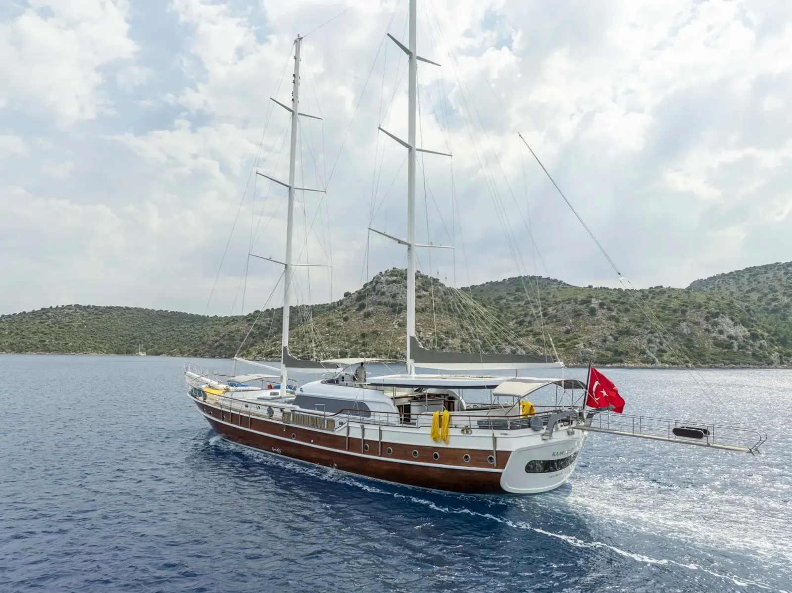 Kaan Ayaz sailing in Marmaris
