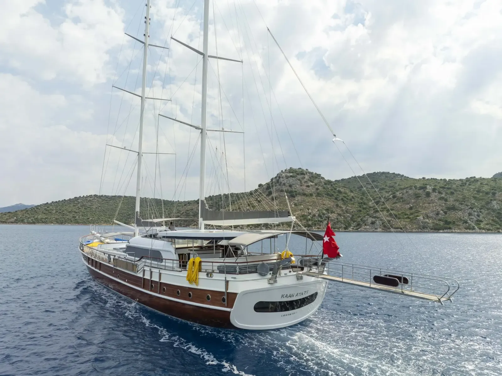 Kaan Ayaz sailing in Marmaris