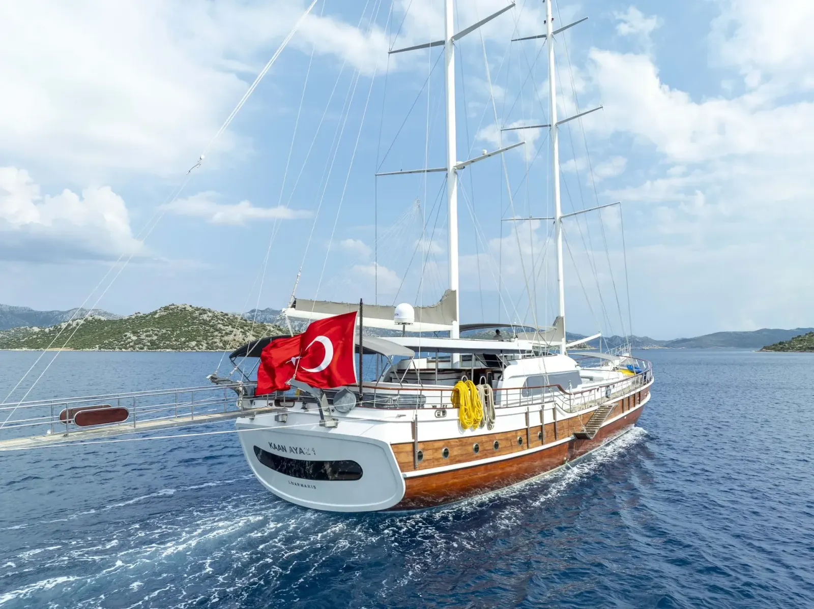 Kaan Ayaz sailing in Marmaris