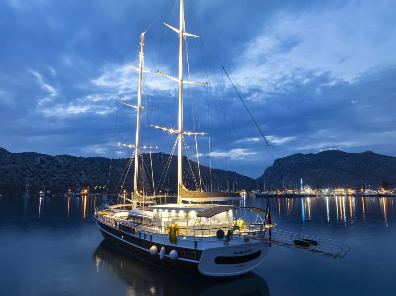 Kaan Ayaz sailing in Marmaris