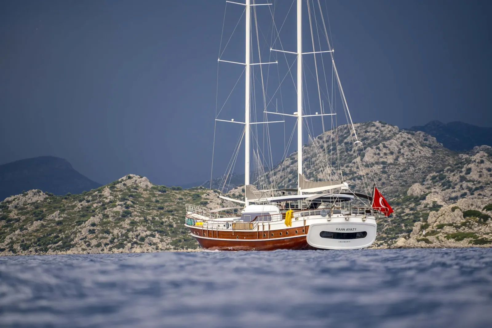 Kaan Ayaz sailing in Marmaris