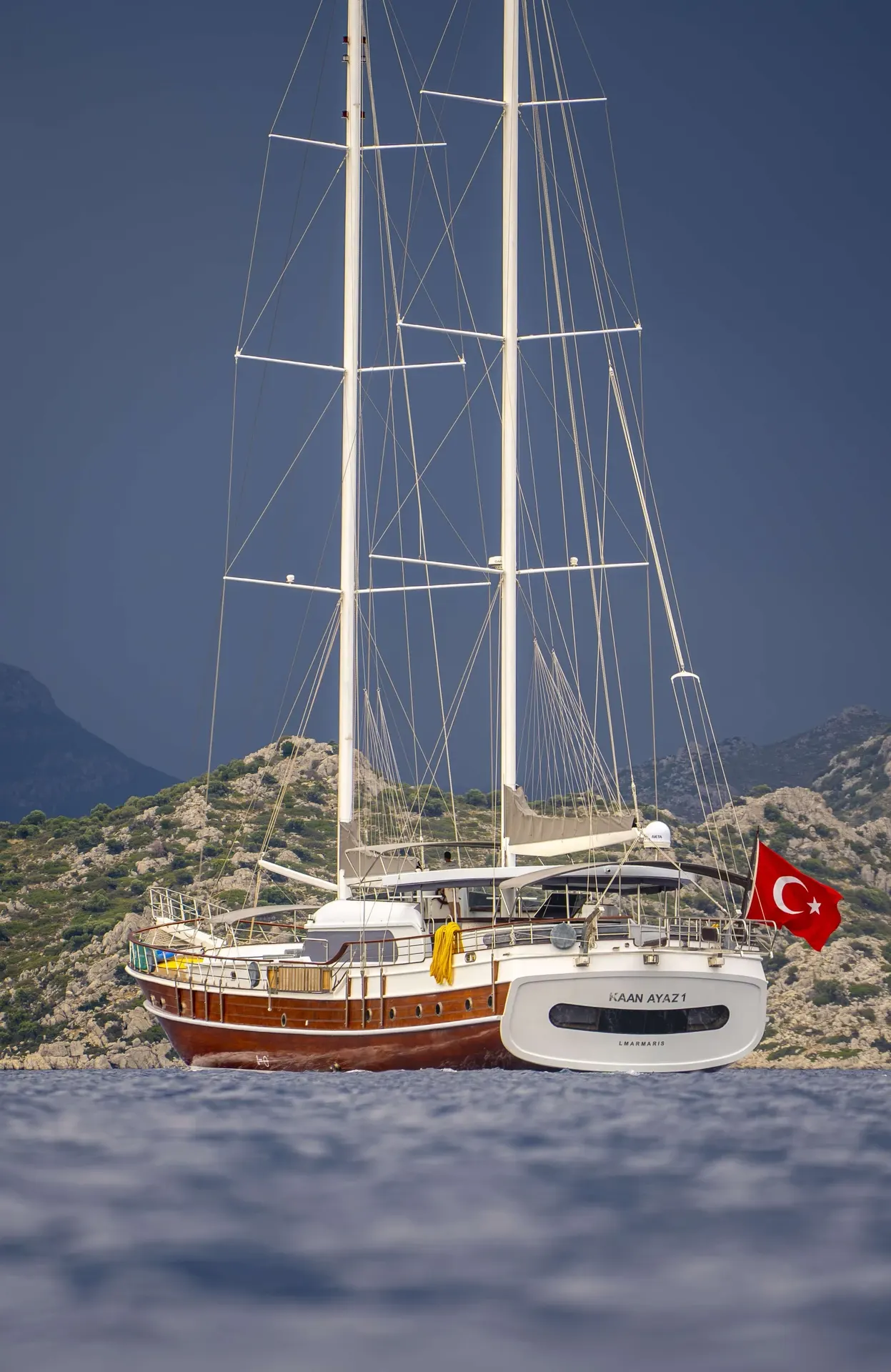 Kaan Ayaz sailing in Marmaris
