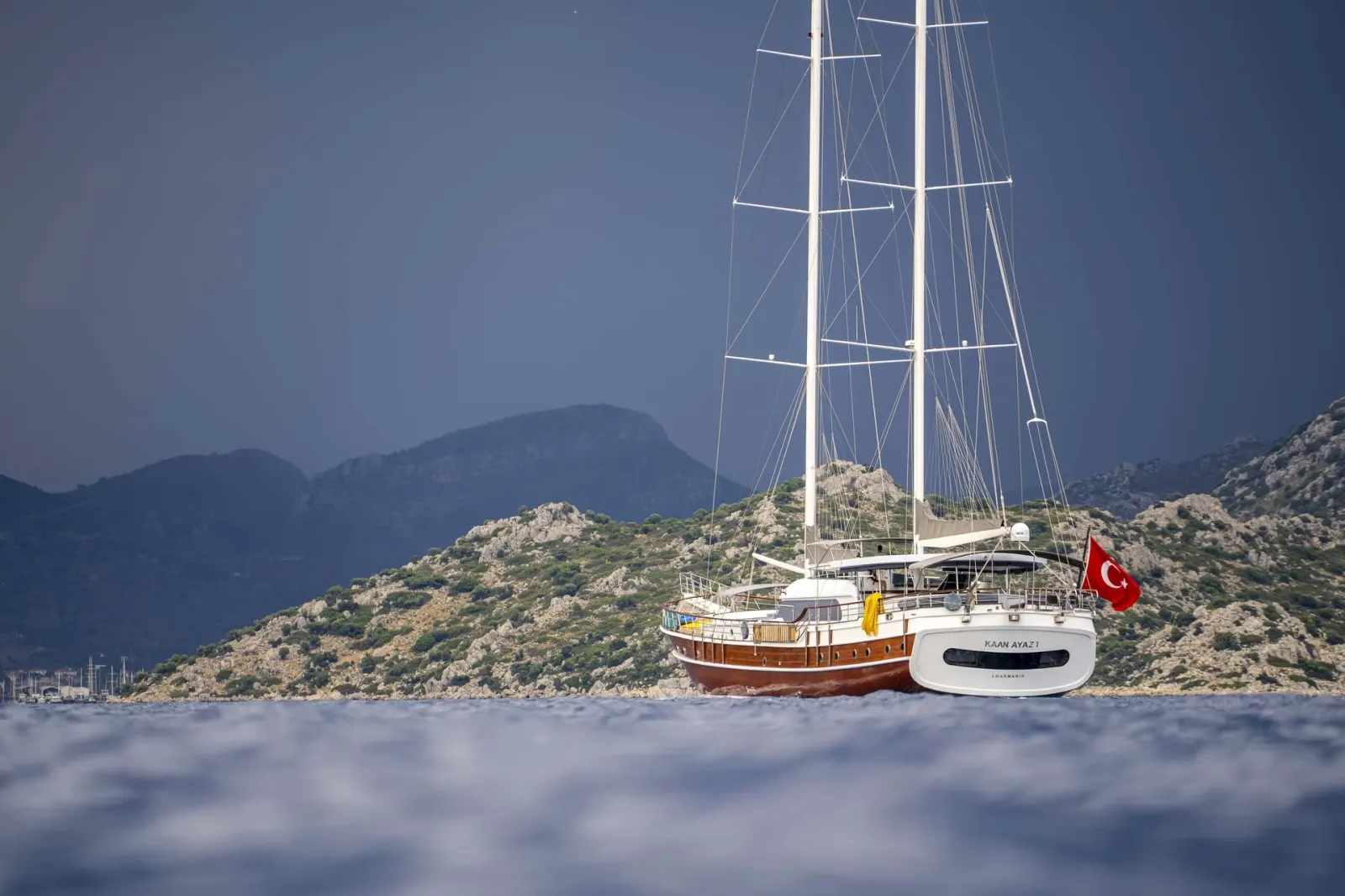 Kaan Ayaz sailing in Marmaris