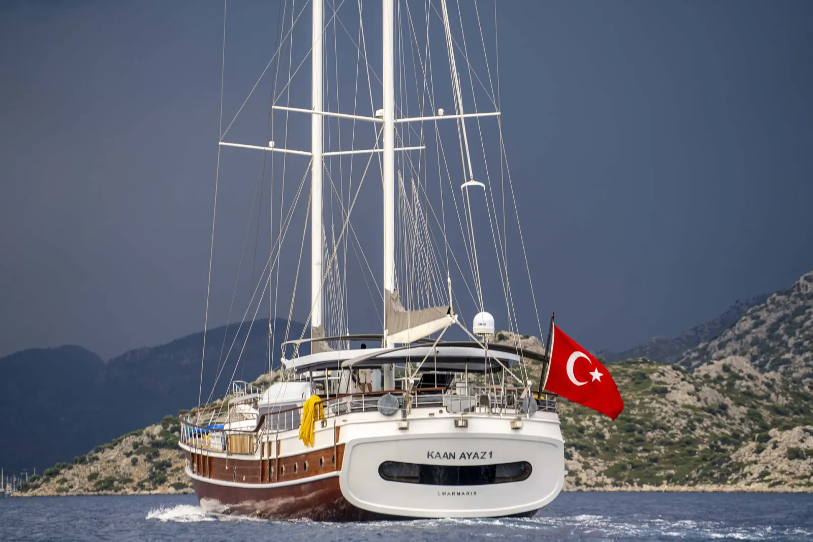 Kaan Ayaz sailing in Marmaris