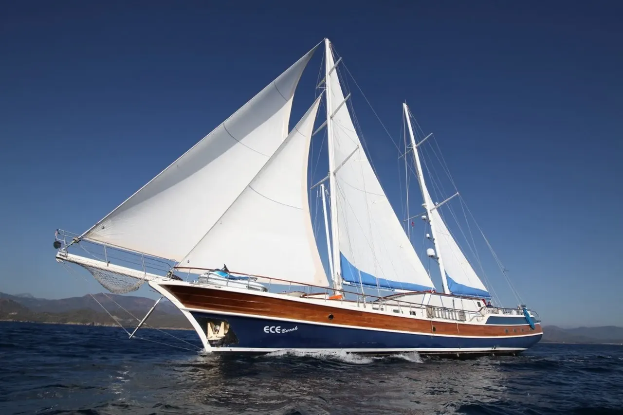 Ece Berrak sailing in Marmaris