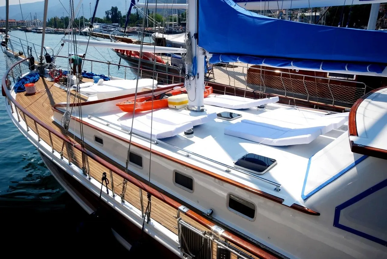 Ece Berrak sailing in Marmaris