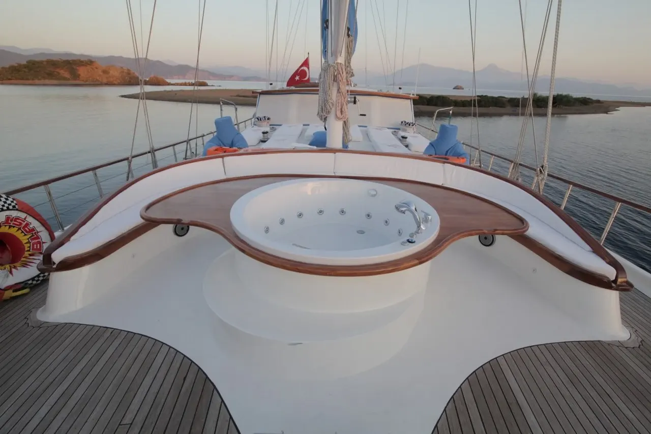 Ece Berrak sailing in Marmaris