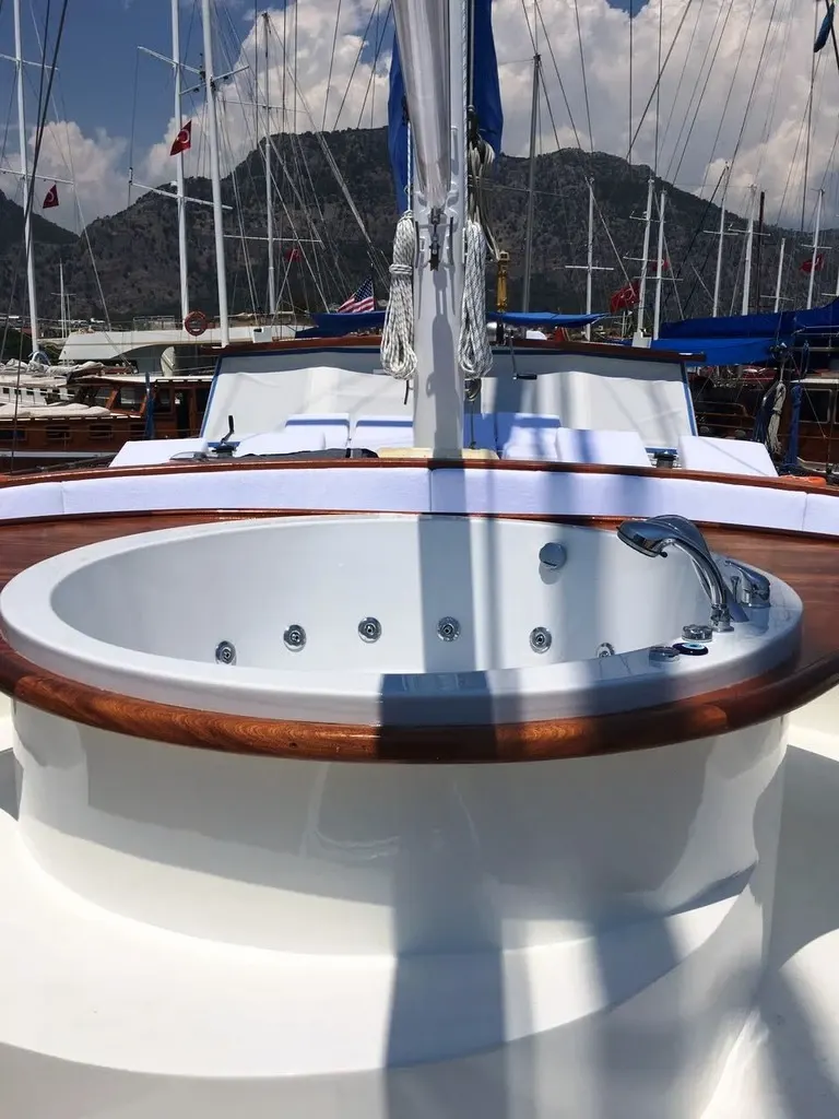 Ece Berrak sailing in Marmaris