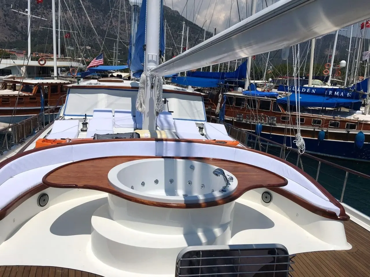 Ece Berrak sailing in Marmaris