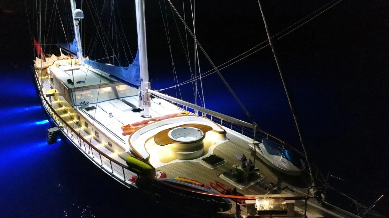 Ece Berrak sailing in Marmaris