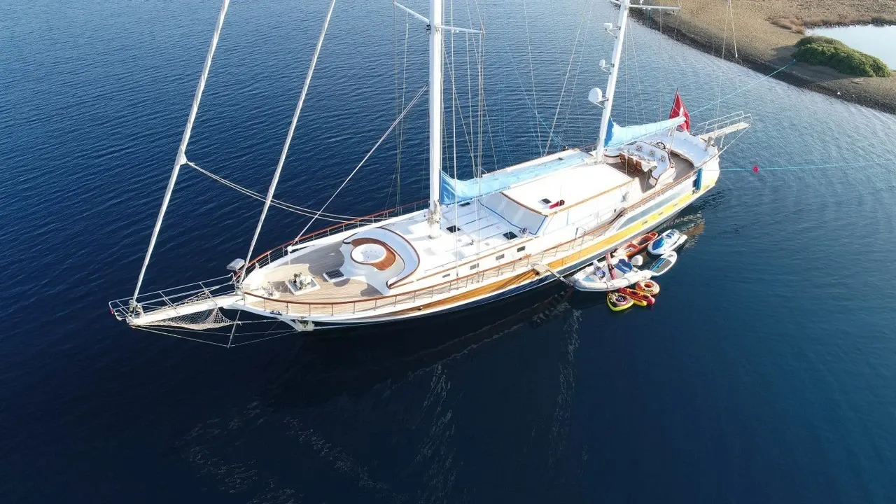 Ece Berrak sailing in Marmaris