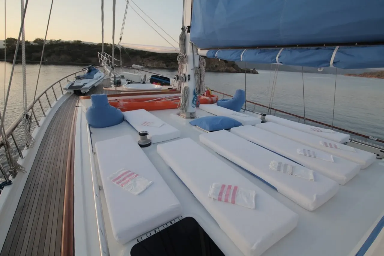 Ece Berrak sailing in Marmaris