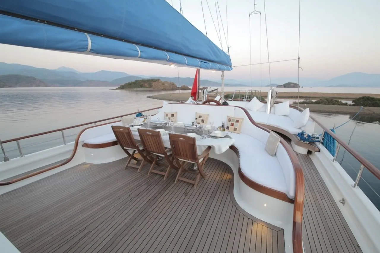 Ece Berrak sailing in Marmaris