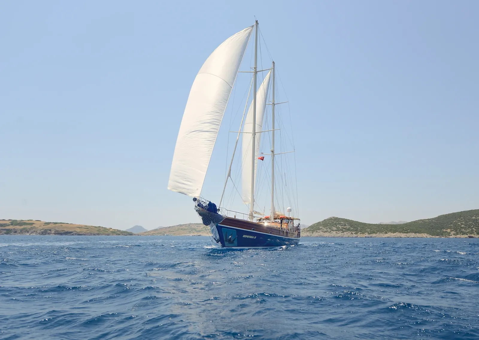 Zephyria II sailing in Bodrum
