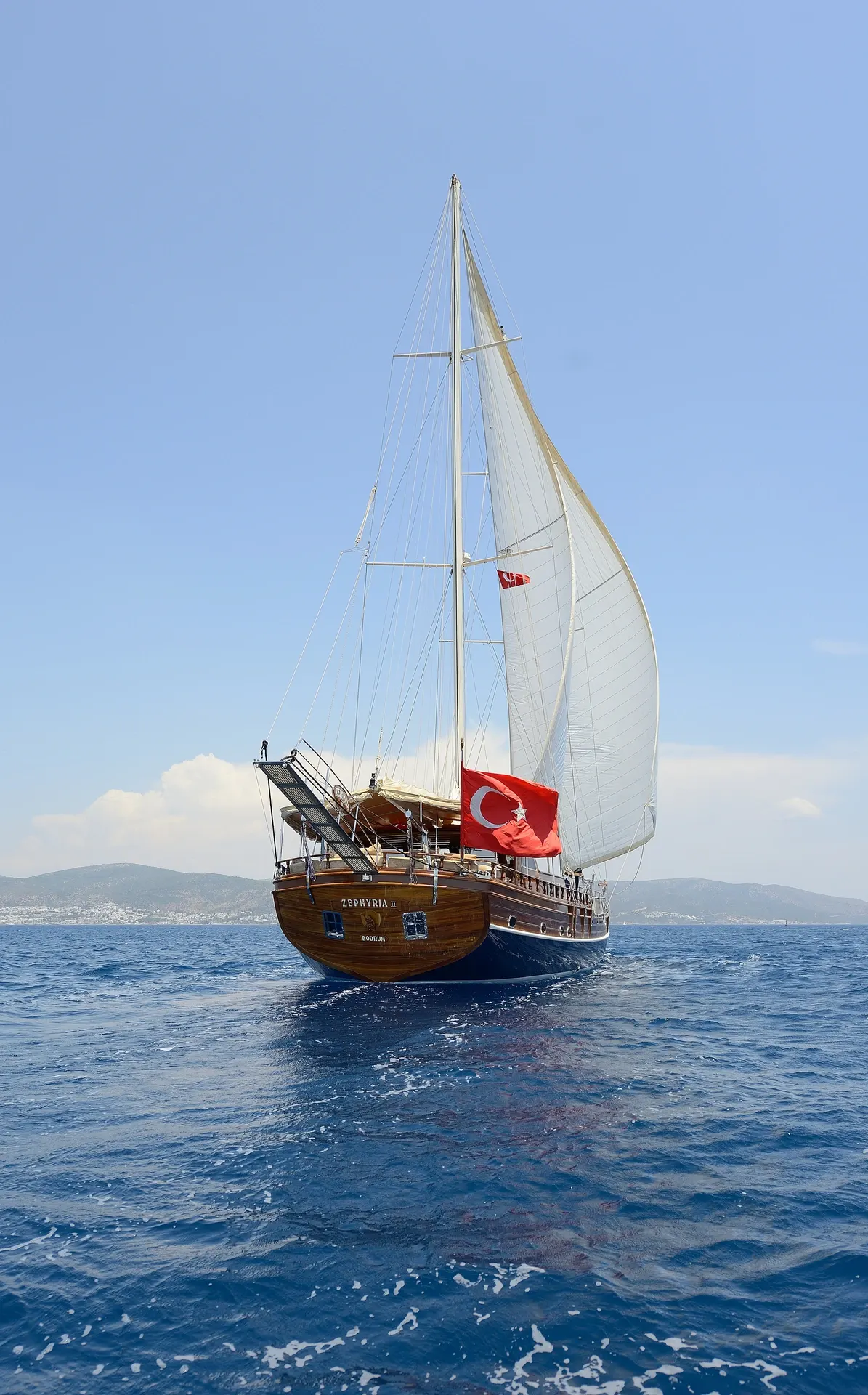 Zephyria II sailing in Bodrum