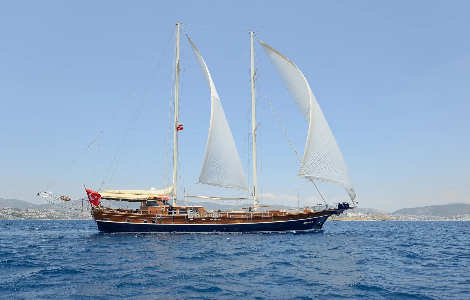 Zephyria II sailing in Bodrum