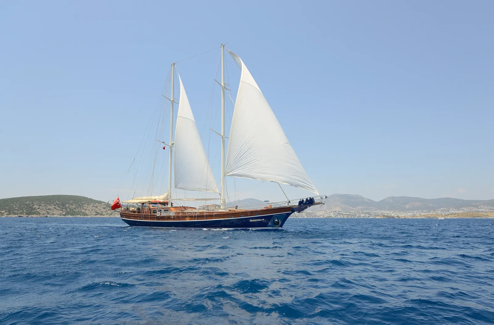 Zephyria II sailing in Bodrum