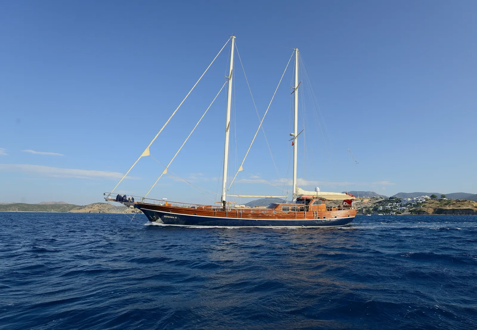 Zephyria II sailing in Bodrum